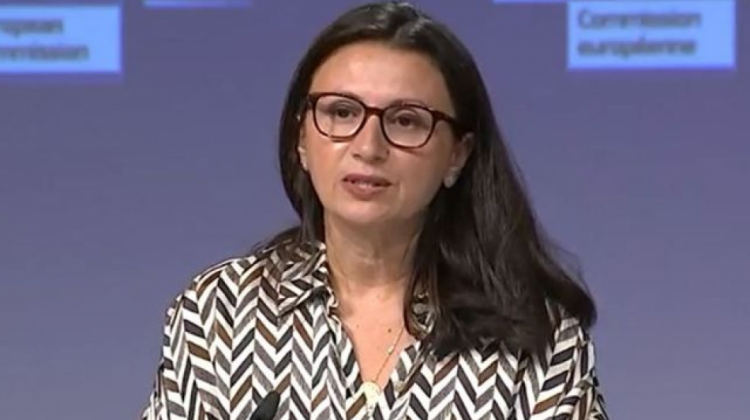 La portavoz de Exteriores del bloque, Nabila Massrali. Foto: Captura UE Debates