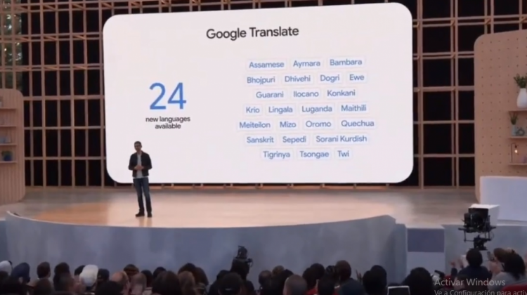 Anuncio en el Google I/O 2022. Foto: Captura de pantalla