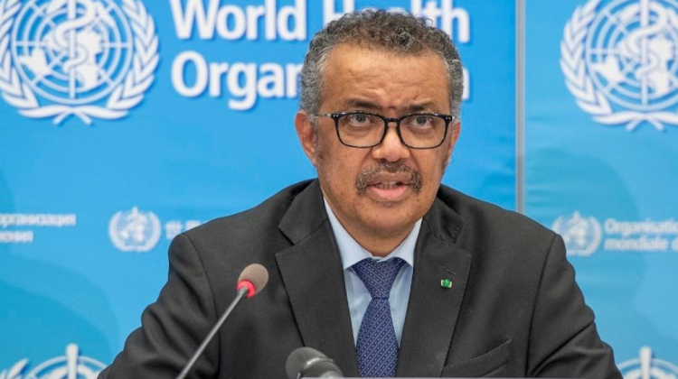 El director general de la Organización Mundial de la Salud (OMS), Tedros Adhanom Ghebreyesus, en rueda de prensa.