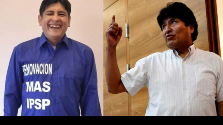 Rolando Enríquez Cuéllar y Evo Morales. Foto: composición