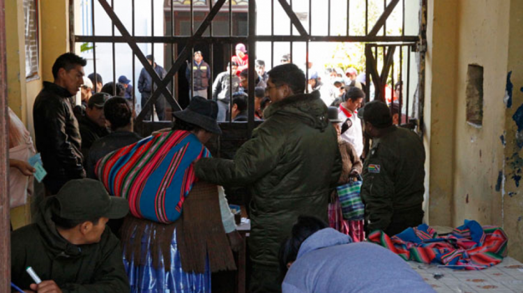 Ingreso al penal de San Pedro en la ciudad de La Paz. Foto: Abi