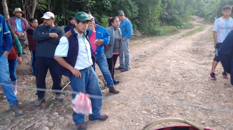 Bloqueadores que cercan a la los habitantes de El Cajón dentro de la reserva natural Tariquía. Foto: Janeth Alfaro