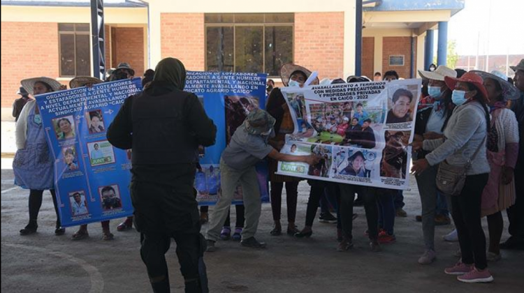 Los pobladores del Caico exigen el desalojo de loteadores. Foto: La Patria