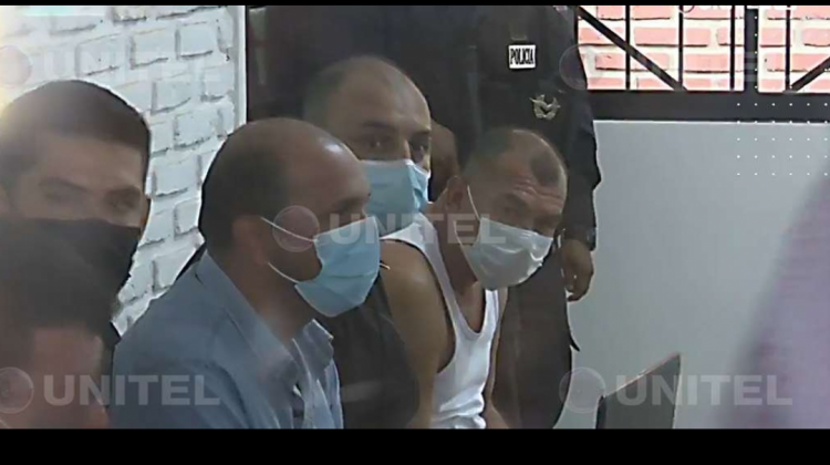 Misael Nallar durante la audiencia de medidas cautelares. Foto: Unitel