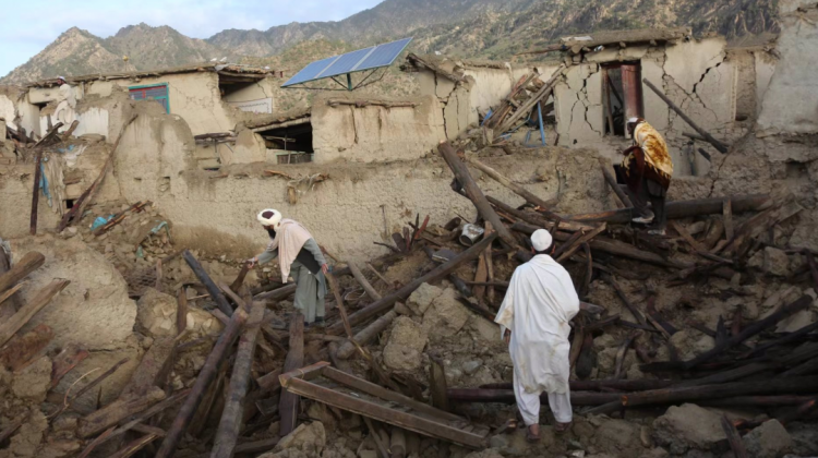 Daños materiales a causa de un terremoto en la provincia de Paktika, en el este de Afganistán.  Foto: XINHUA NEWS