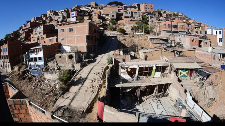 Barrio Alto Mirador de la ciudad de Cochabamba. Foto: Los Tiempos