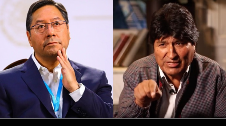 Luis Arce y Evo Morales. Foto: Composición