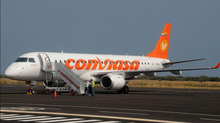 Aeronave de Conviasa. Foto: Internet