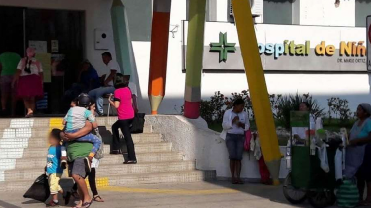 El hospital de Niños Mario Ortiz de la capital cruceña. Foto: El Deber