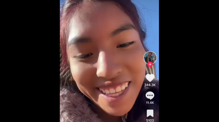 Albertina Sacaca. Foto: de su Tik Tok
