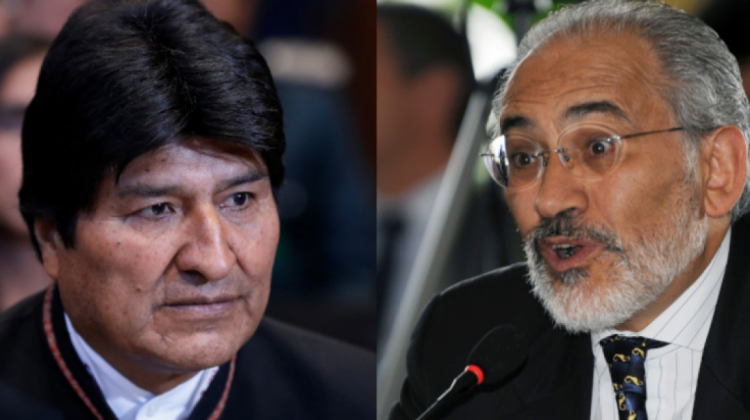 Evo Morales y Carlos Mesa. Foto: Archivo