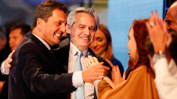 Sergio Massa junto al presidente de Argentina, Alberto Fernández.   Foto: Infobae