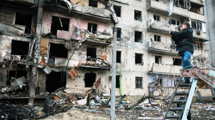 Una ciudad destruida tras la invasión rusa a Ucrania.  Foto: IPS Noticias