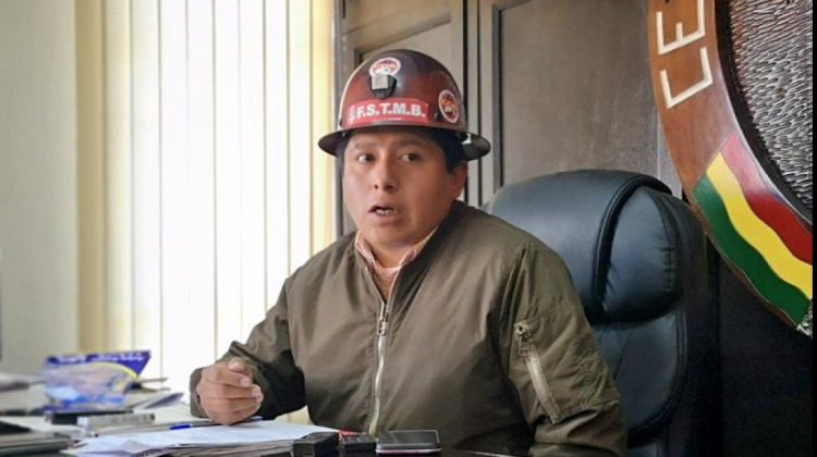 Juan Carlos Huarachi, ejecutivo de la Central Obrera Boliviana.