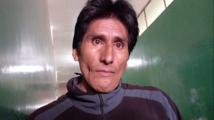 Porfirio Rivero, cocalero del municipio de Chulumani que perdió la manos y que sigue luchando en Adepcoca. Foto: ANF