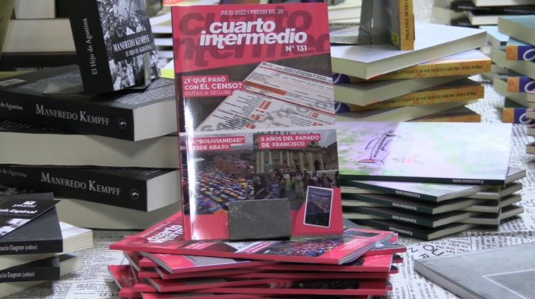 La colección completa de la Revista Cuarto Intermedio se expone en la Fundación Albó. Foto: ANF