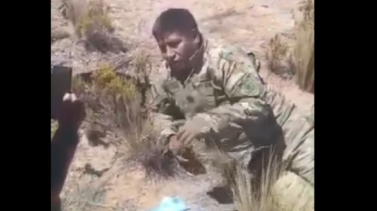 Captura video del militar