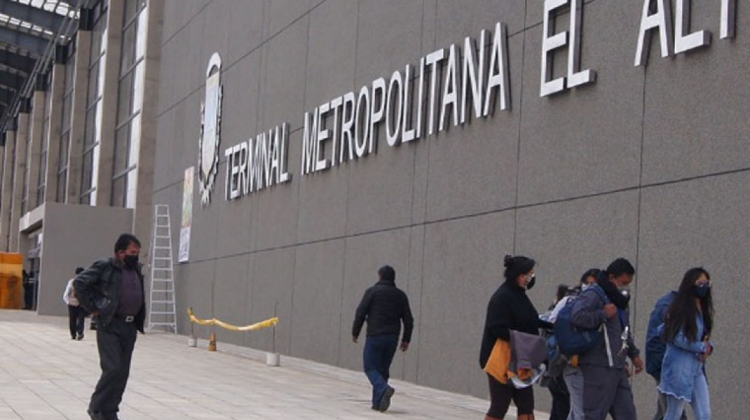 Terminal metropolitana de El Alto. Foto: ATB