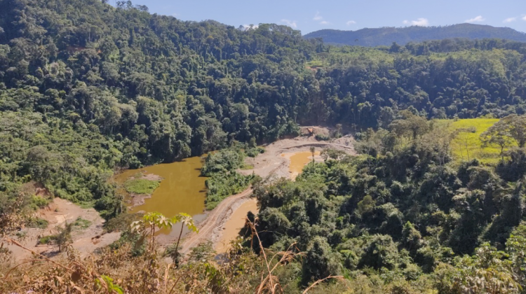 Los ríos en particular son afectados por la minería aurífera. Foto: ANF