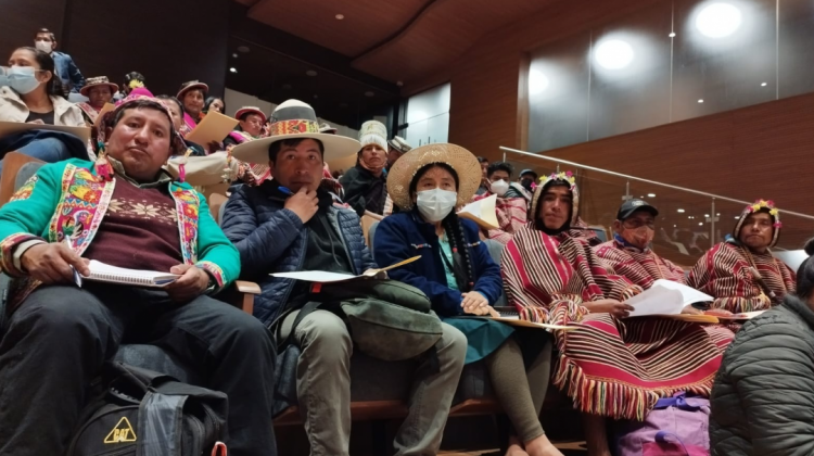Representante de pueblos indígenas que participaron en el Foro Perspectivas de la Autonomía Indígena.  Foto: Unitas