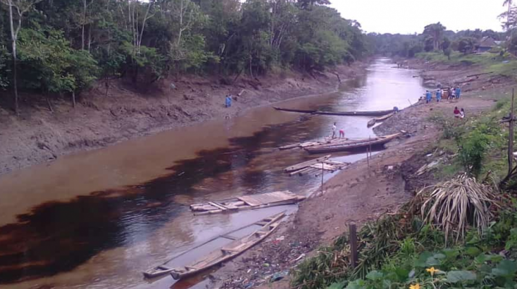 Derrame en el kilómetro 42 del Tramo I del Oleoducto Norperuano. Foto: Mongabay