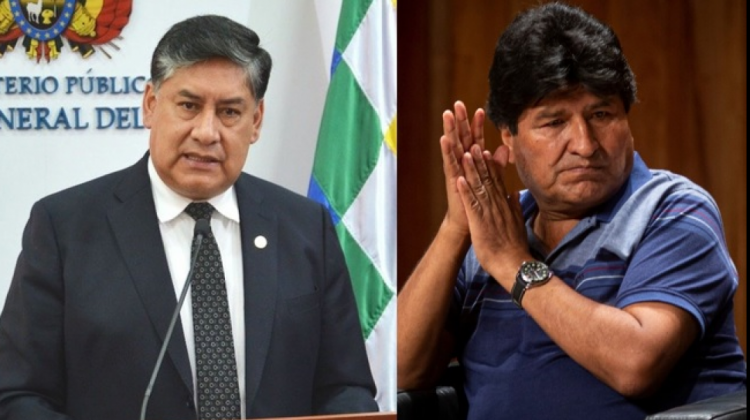 Juan Lanchipa y Evo Morales