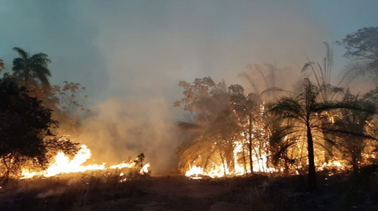 incendios en Roboré: Foto: Los Tiempos