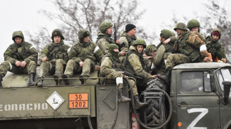 Movilización de soldados rusos.