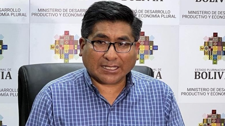 Ministro Huanca. Foto: Ministerio de Desarrollo Productivo