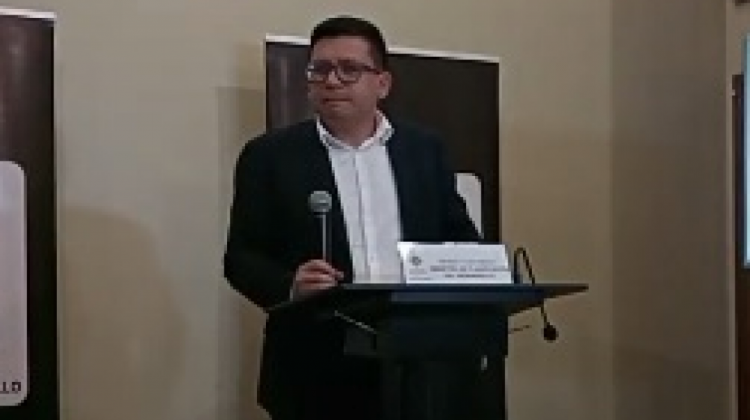 Sergio Cusicanqui, ministro. Foto: captura video