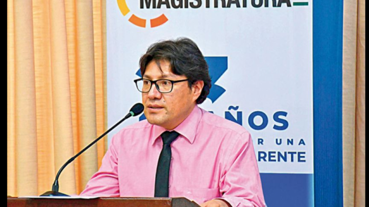 Presidente del Consejo de la Magistratura, Marvin Molina. Foto: Internet