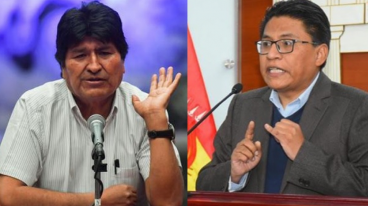 Evo Morales e Iván Lima. Foto: Composición ANF