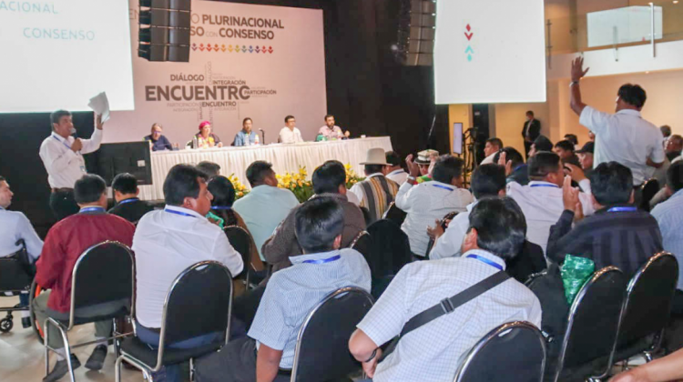 Este fue el último intento de diálogo. Foto: Twitter del presidente Arce