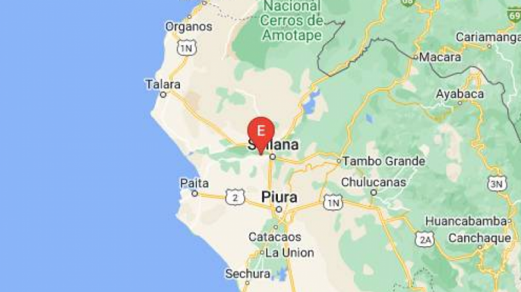 El Instituto Geofísico del Perú (IGP) sitúa el epicentro a unos 13 kilómetros de la localidad de Sullana, Piura.