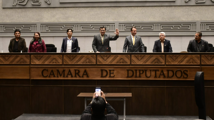 Jerges Mercado fue elegido como presidente de la Cámara de Diputados. Foto: Diputados