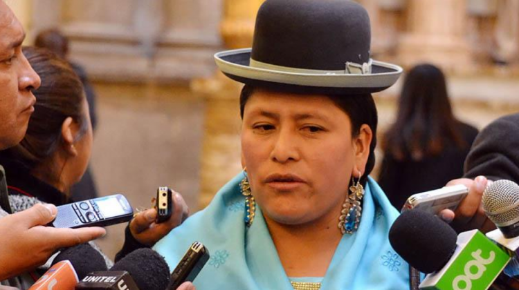 Senadora del MAS Virginia Velasco. Foto: ABI