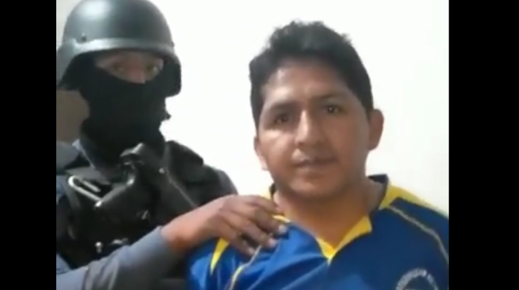 Juan Cocarico fue aprehendido el viernes en la zona de Villa Fátima. Foto: Captura video