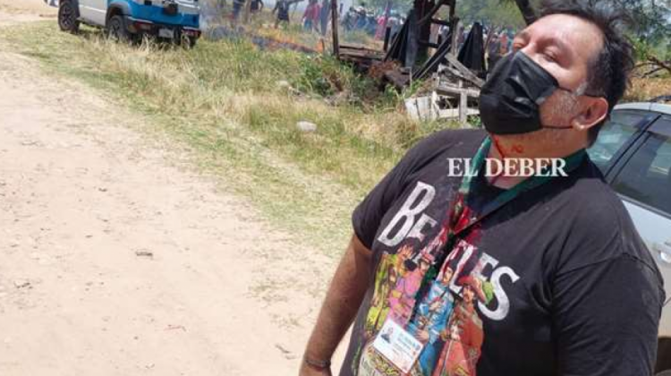 Juan Carlos Fortún, periodista herido/ Foto: Ipa Ibañez