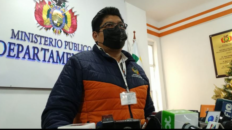 Omar Mejillones, fiscal. Foto: Ministerio Público de La Paz.