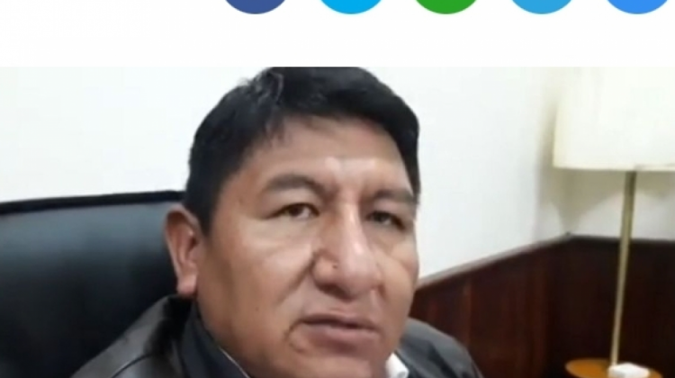 Gobernador de Potosí, Jhonny Mamani. Foto: Captura de video.