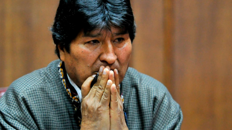 Evo Morales, líder cocalero y expresidente.