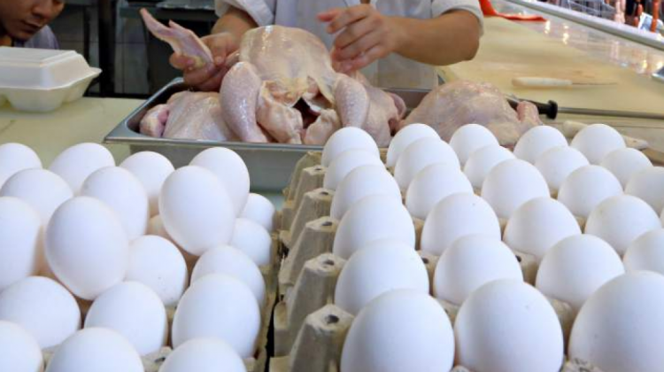 Comerciantes de pollo y huevo. Imagen referencial
