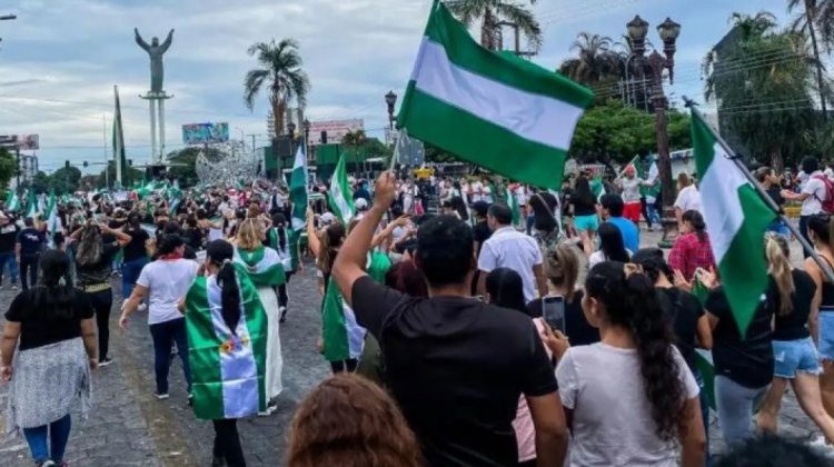 Las manifestaciones en Santa Cruz en defensa de Camacho. Foto: Facebook Comité pro Santa Cruz
