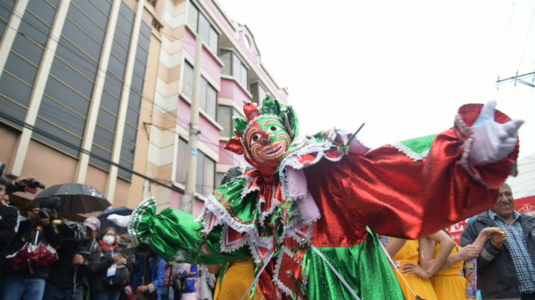 El pepino, icono del carnaval paceño. Foto: Alcaldía de La Paz