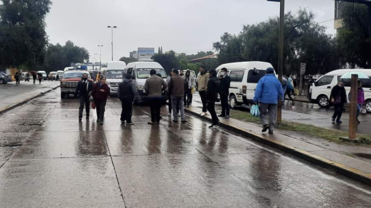 Bloqueo en Sacaba, Cochabamba. Foto:  Radio-TV 13 de Noviembre