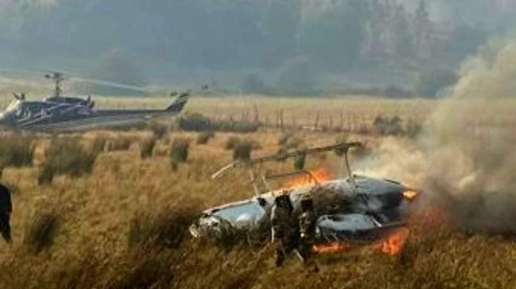 Accidente del helicóptero pilotado por el boliviano que fue a combatir el fuego en Chile