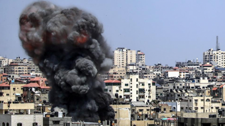 Ataques en la ciudad de Gaza.