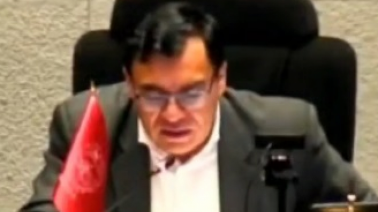 Jerges Mercado en la sesión. Foto: captura video
