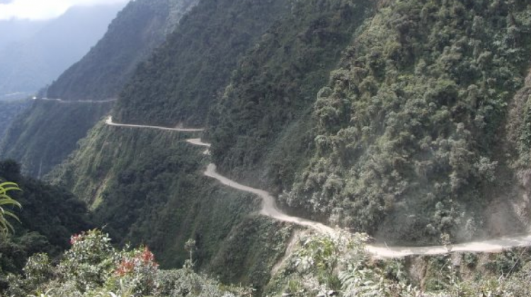 Imagen referencial: Camino a los Yungas de La Paz.