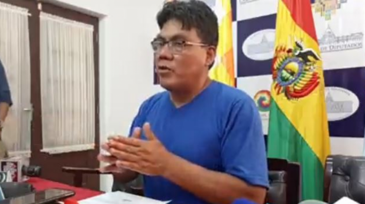 El diputado del Movimiento Al Socialismo (MAS) Héctor Arce. Foto: Captura de video.